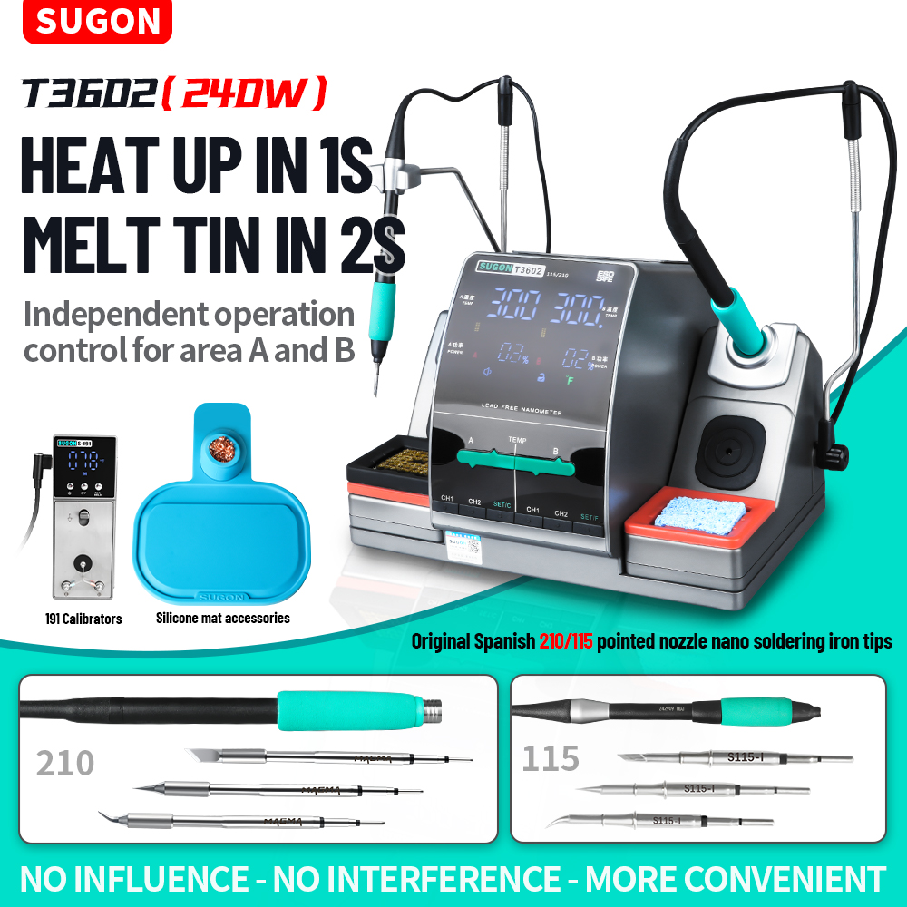 Soldering Iron Temperature Probe - SUGON T3602 240W Estação de Solda