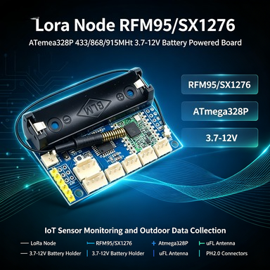 Lora Rfm95 - Nó LoRa 433/868/915MHz com RFM95/SX1276, ATmega328P