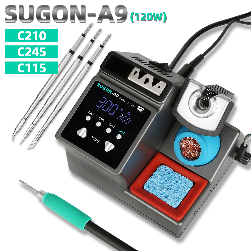 Soldering Iron Temperature Probe - Estação de solda SUGON-A9 compatível com