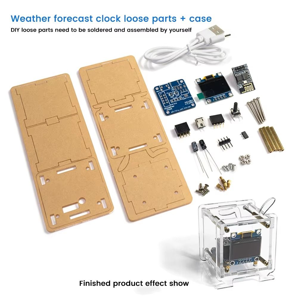 Kit de Relógio Digital com Pre - Oled Display 0.96 avaliação e preço