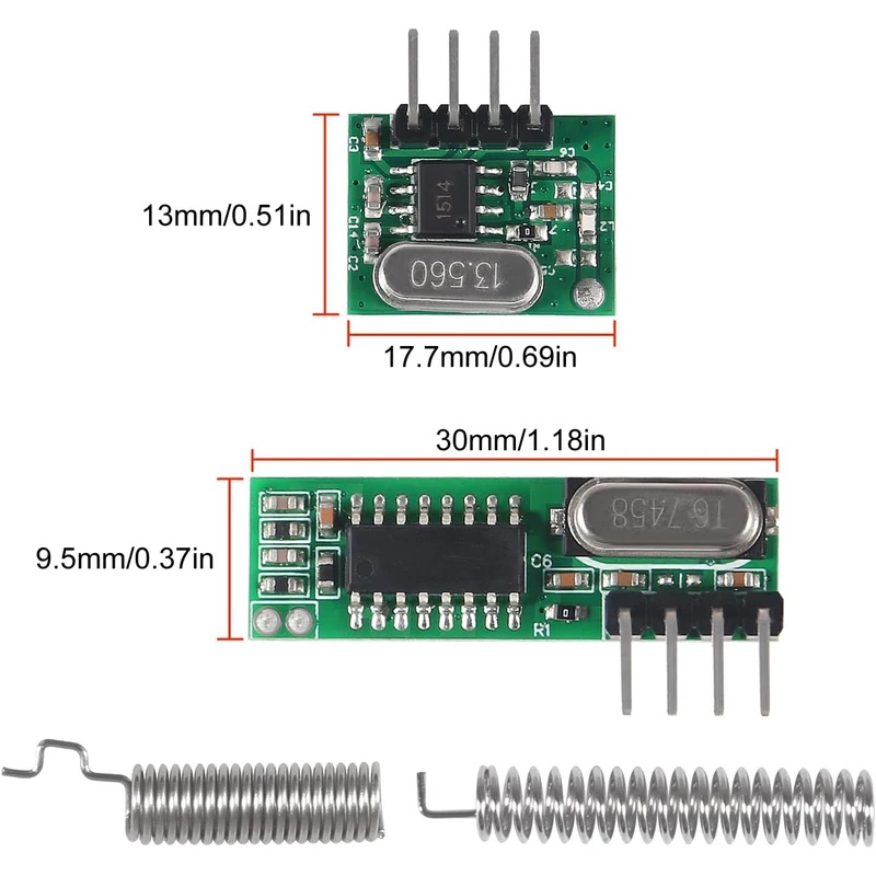 Transmissor e receptor RF sem  - Ir Remote Module avaliação e preço