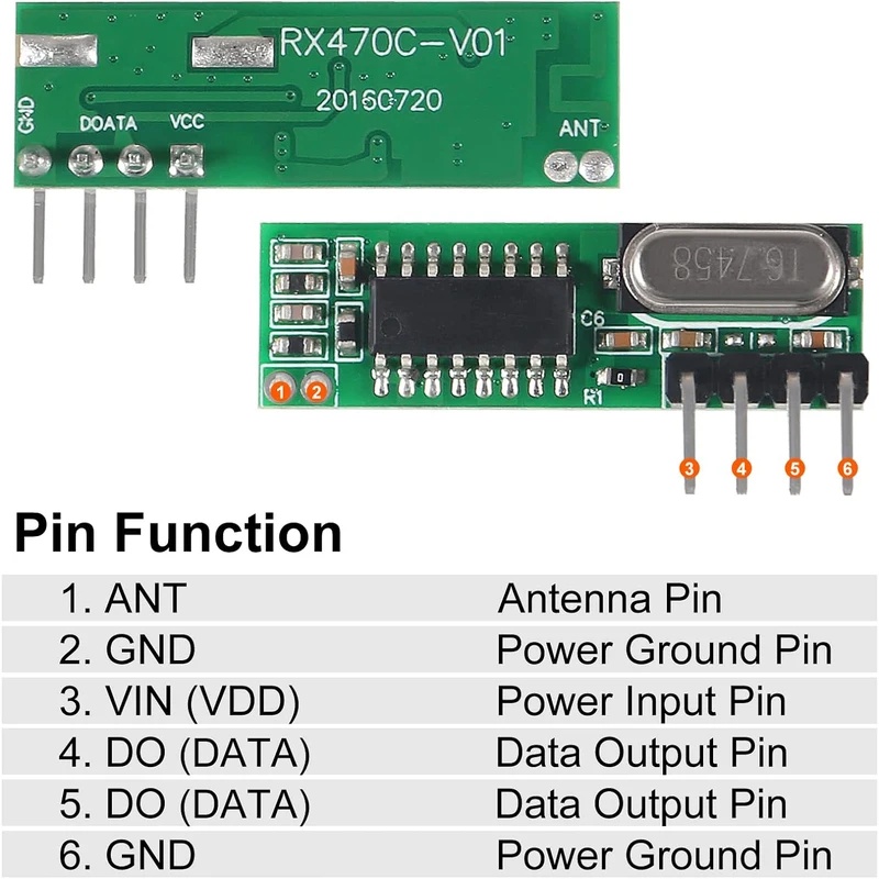 Transmissor e receptor RF sem  - Ir Remote Module avaliação e preço