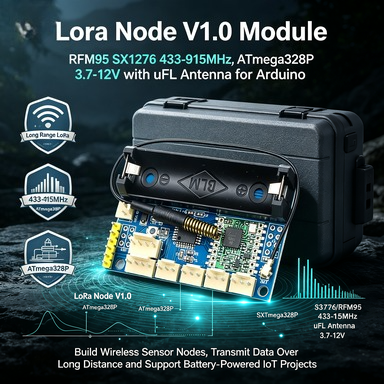 Nó LoRa V1.0 RFM95/SX1276, 433 - Lora Rfm95 avaliação e preço