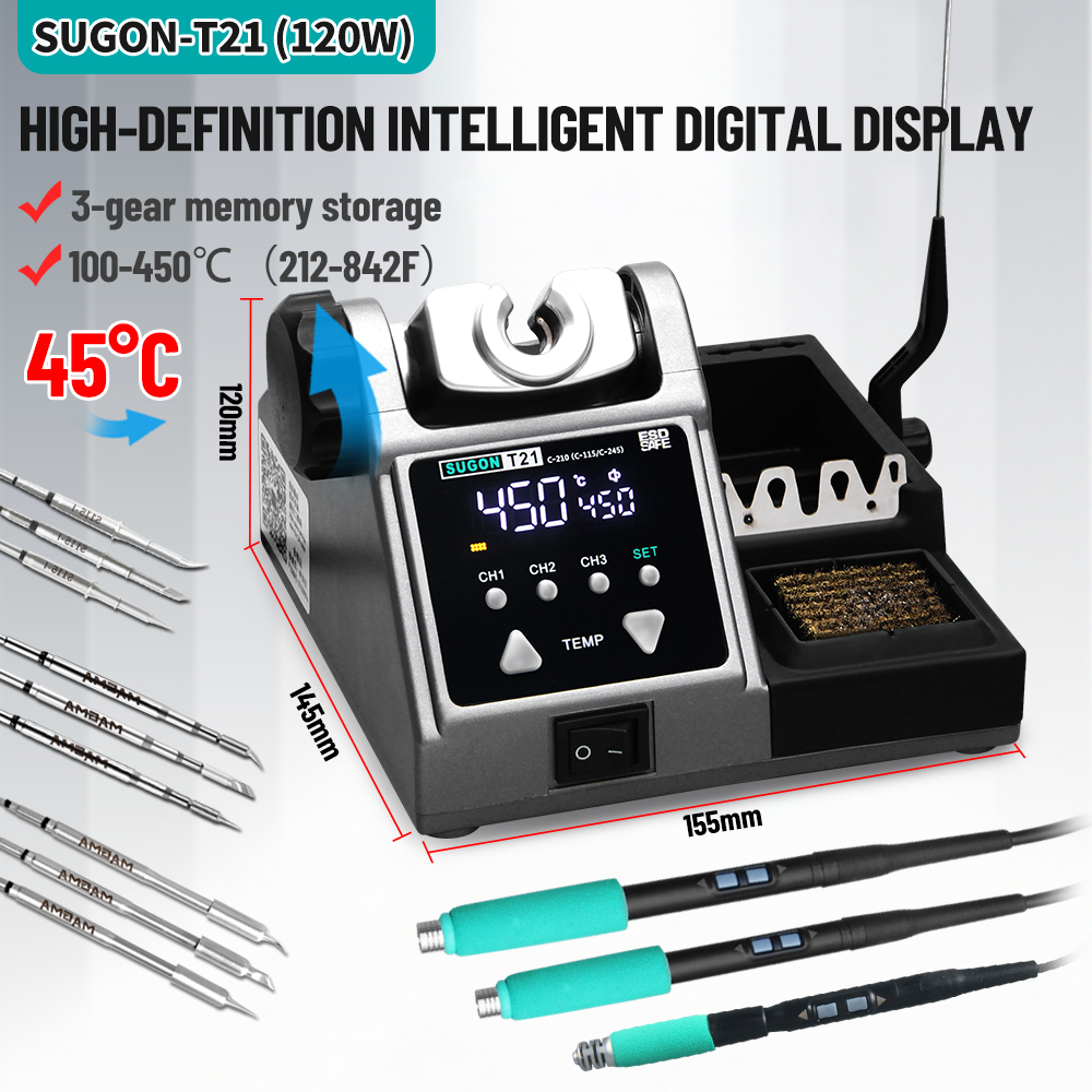 Estação de solda SUGON T21 de  - Soldering Iron Temperature Probe avaliação e preço