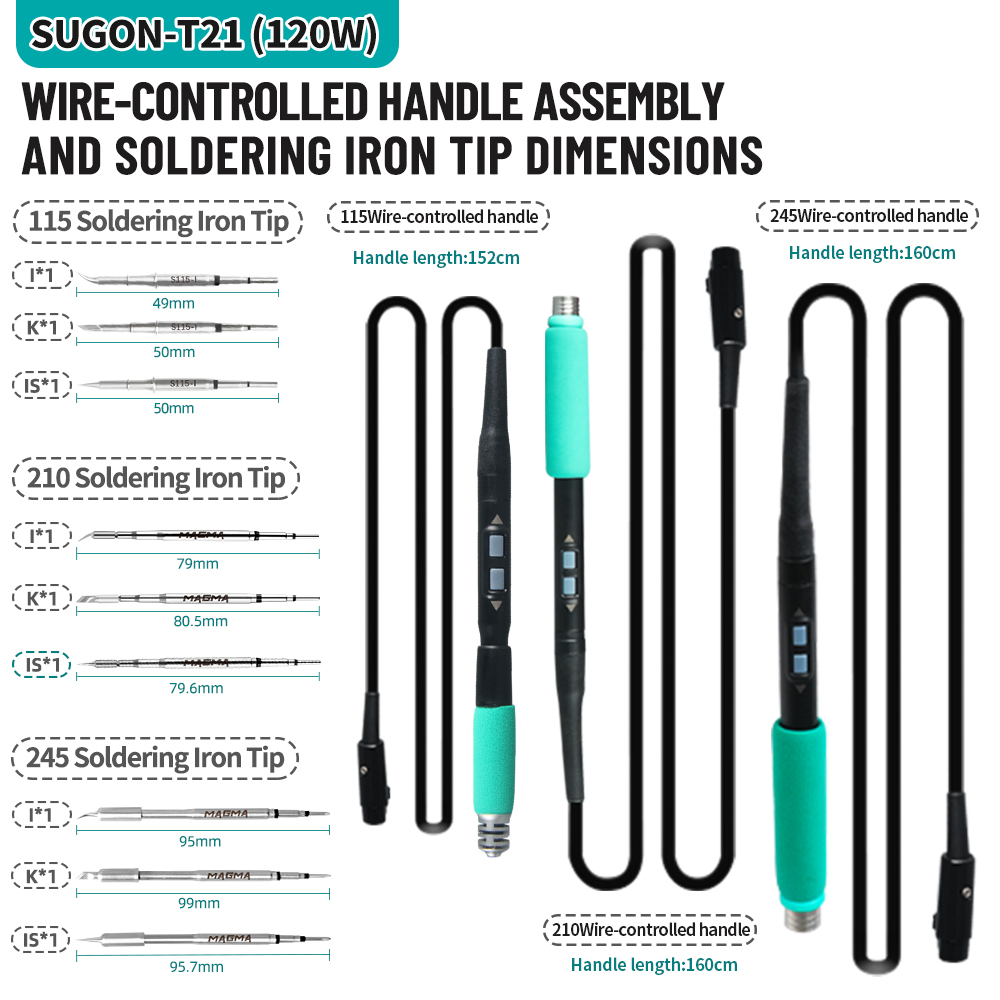 Estação de solda SUGON T21 de  - Soldering Iron Temperature Probe avaliação e preço